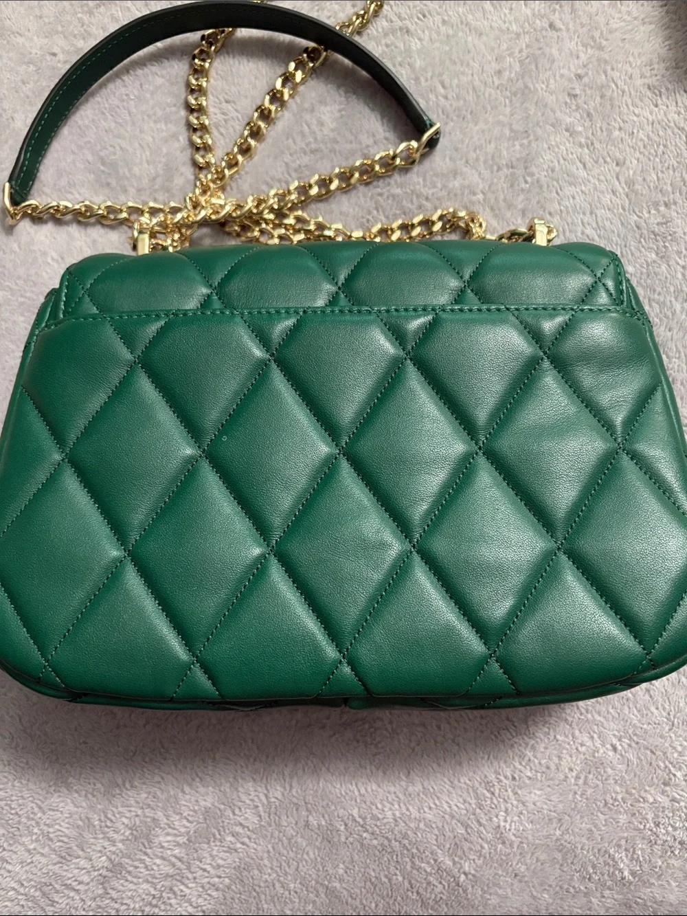 Kate Spade Kelly Green Quilted Handbag